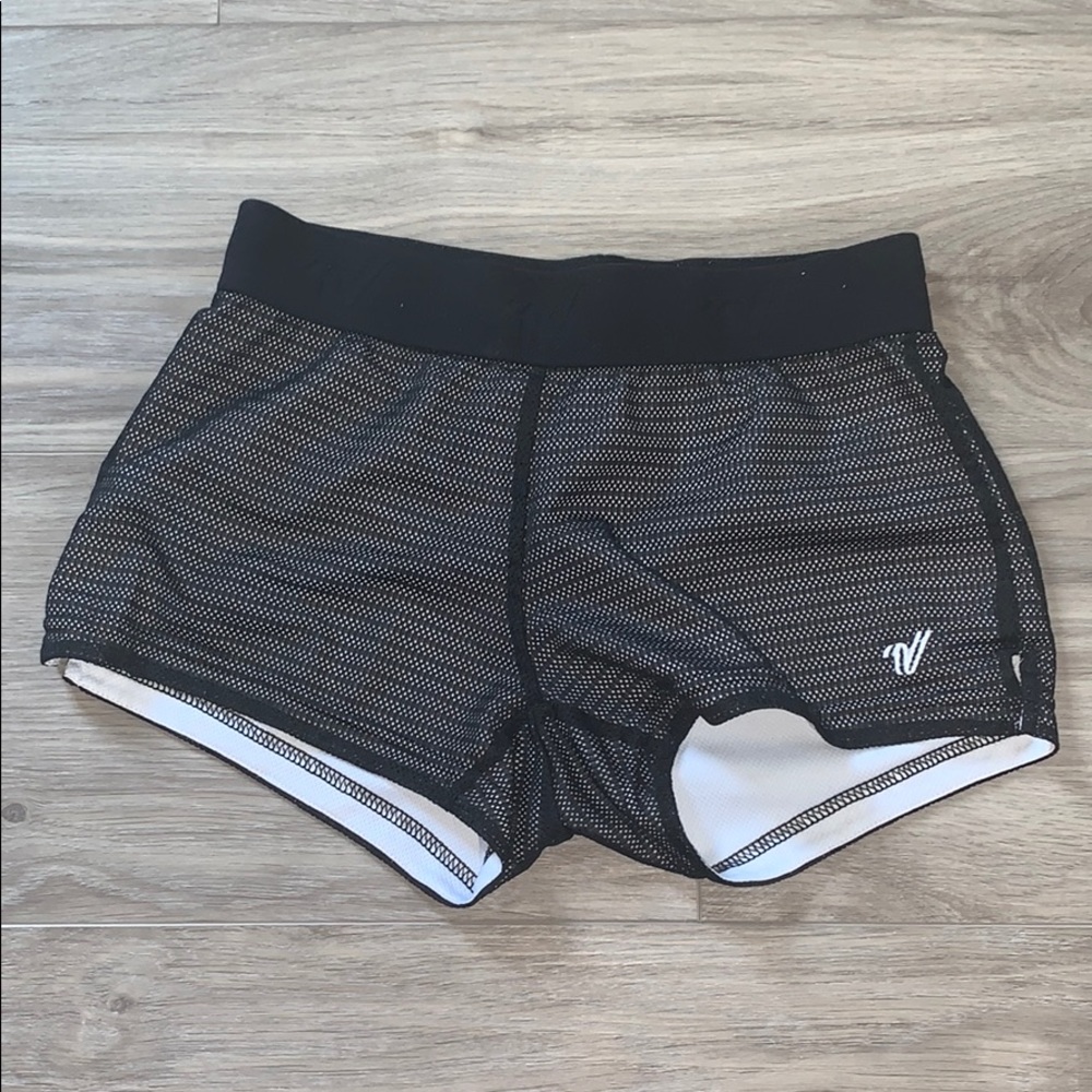 varsity spirt black shorts